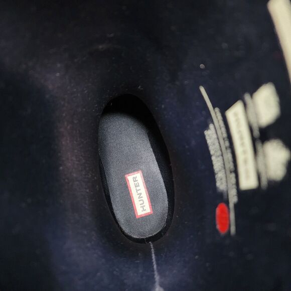 Hunter Original Short Boots Waterproof Rain Navy Blue Womens Size 8 WFS1013RMA - Picture 8 of 11